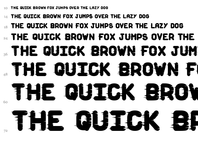 Dust Scratches font waterfall
